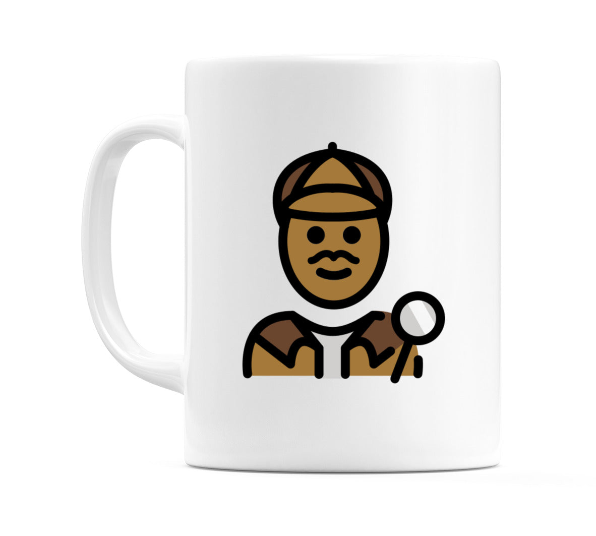 Male Detective: Medium-Dark Skin Tone Emoji Mug