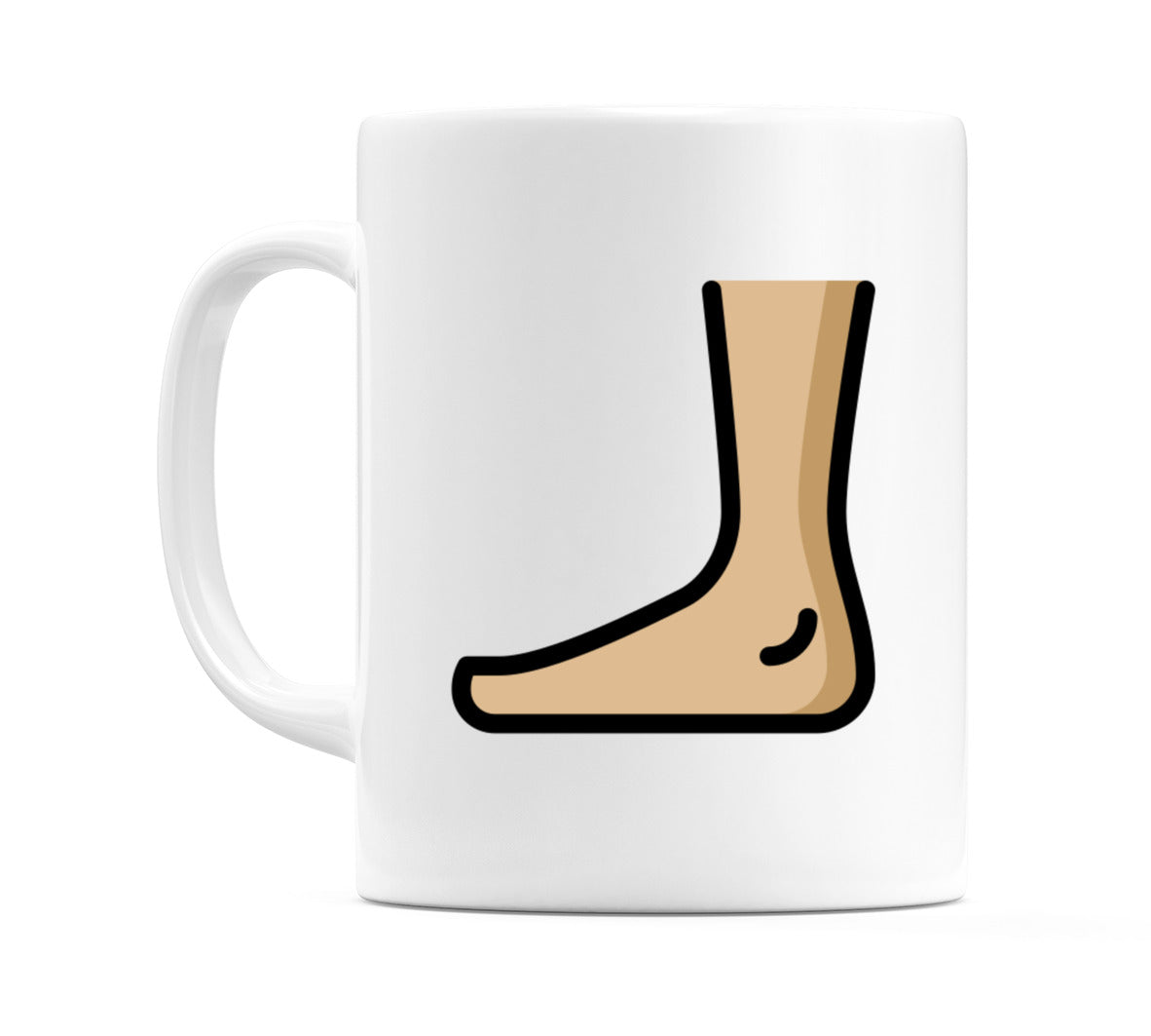 Foot: Medium-Light Skin Tone Emoji Mug