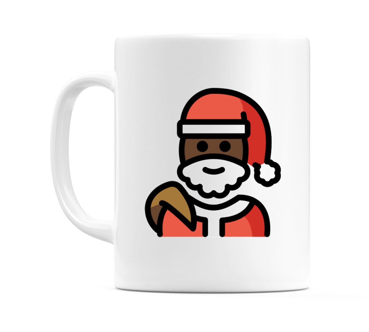 Santa Claus: Dark Skin Tone Emoji Mug