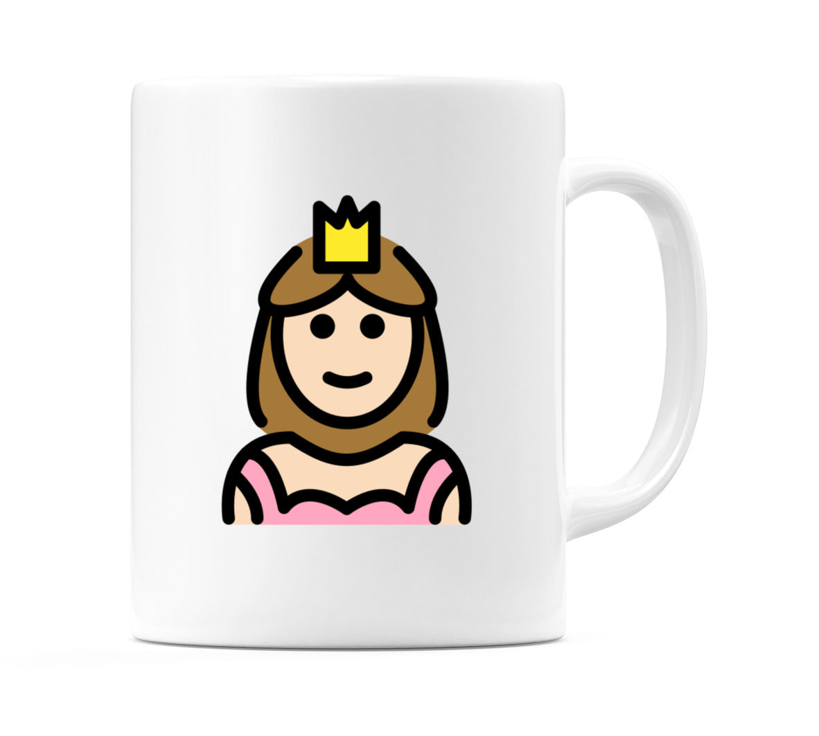Princess: Light Skin Tone Emoji Mug
