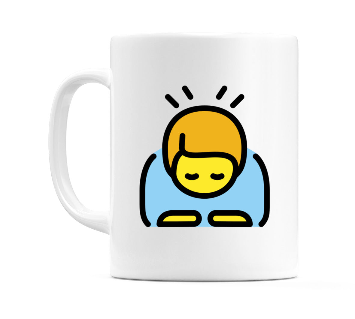 Male Bowing Emoji Mug