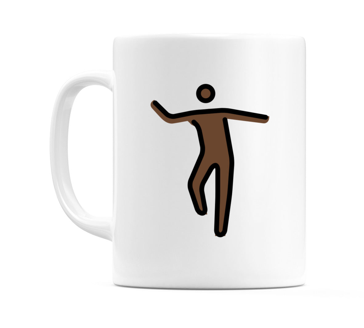 Male Dancing: Dark Skin Tone Emoji Mug