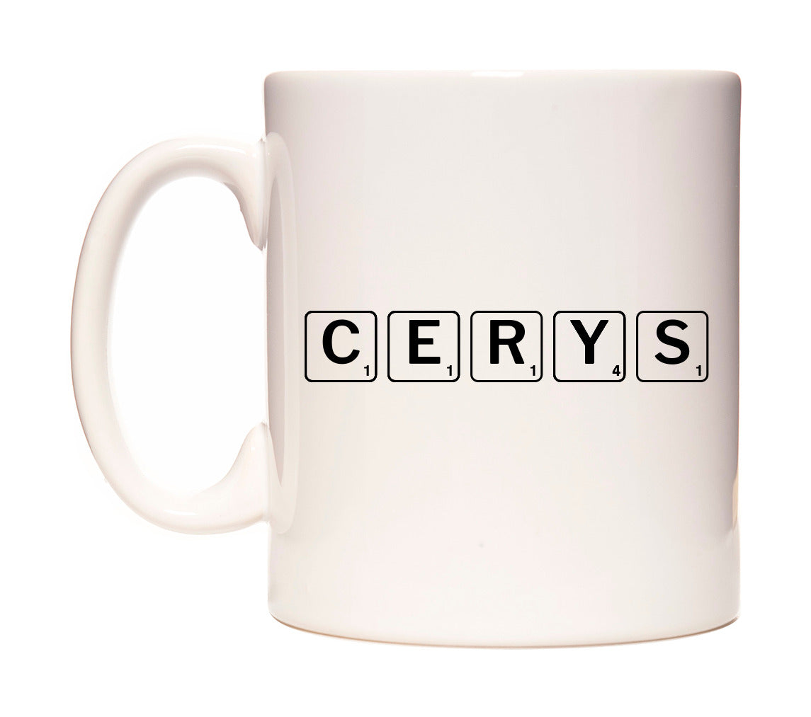 Cerys - Scrabble Themed Mug