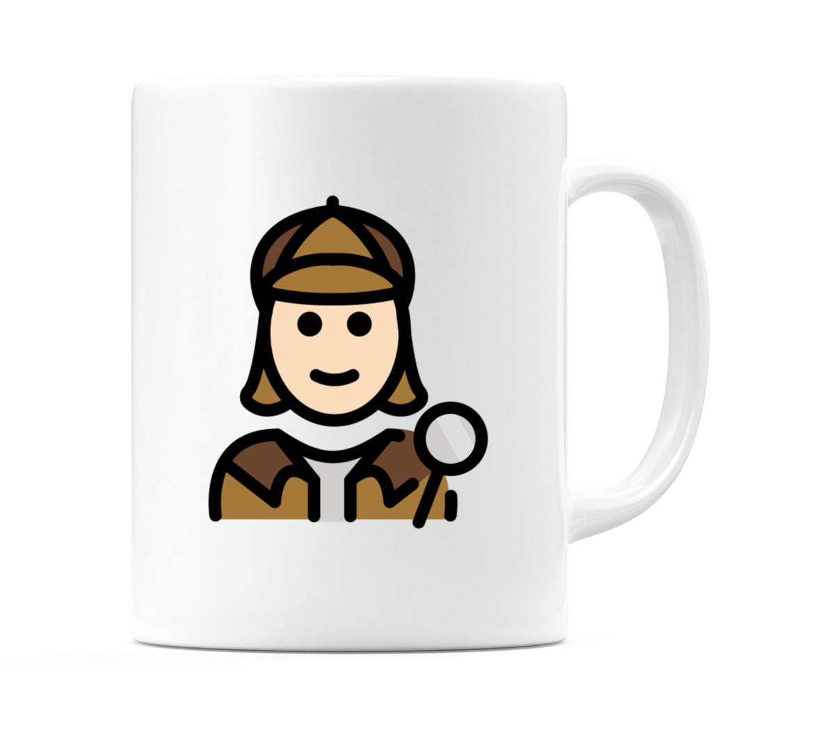 Female Detective: Light Skin Tone Emoji Mug