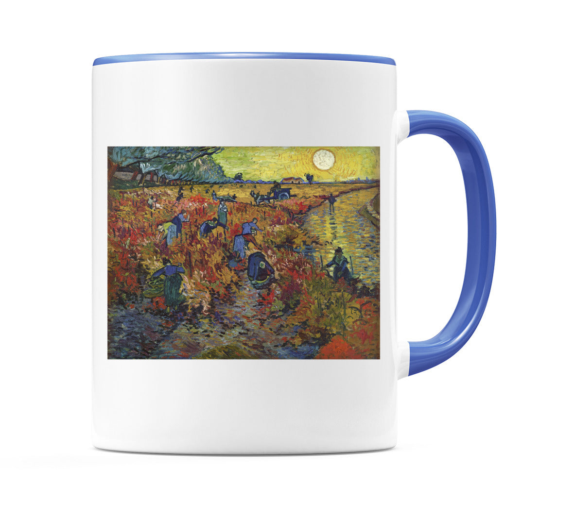 The Red Vineyard (1888) Mug
