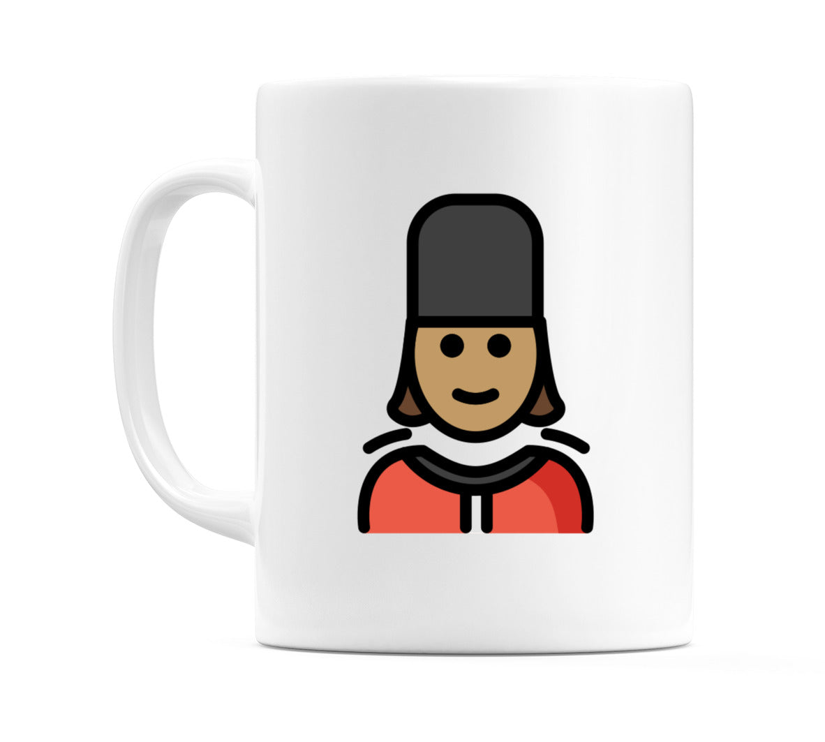Female Guard: Medium Skin Tone Emoji Mug