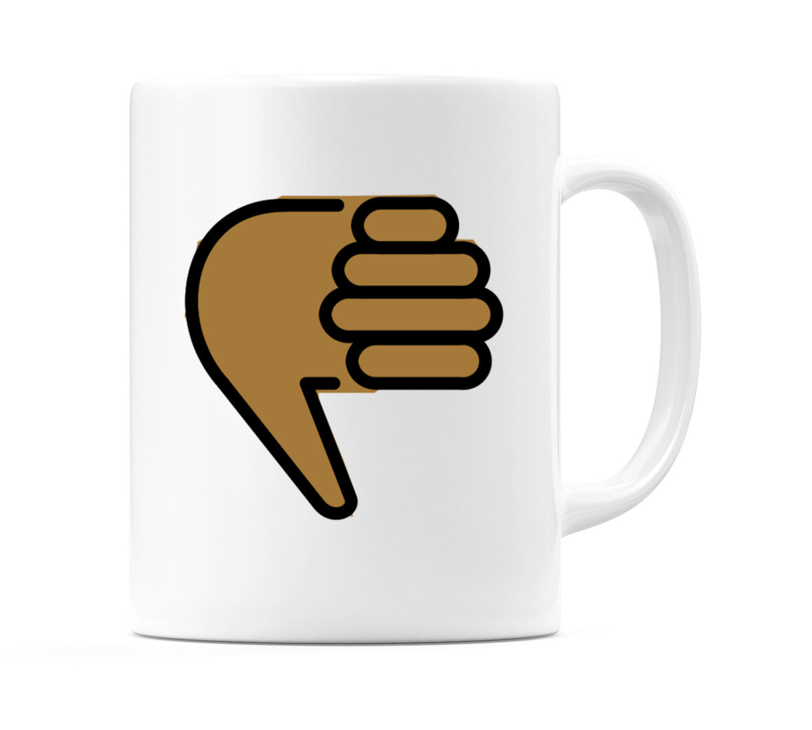 Thumbs Down: Medium-Dark Skin Tone Emoji Mug