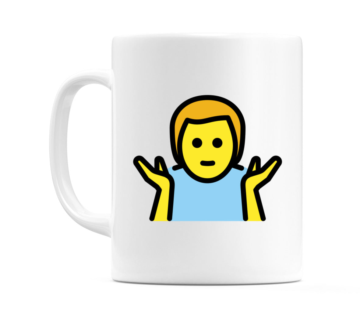 Male Shrugging Emoji Mug