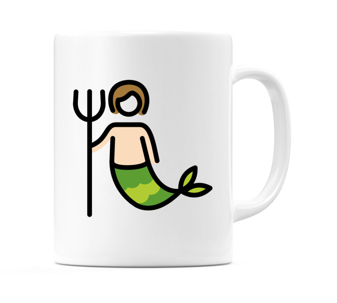Merperson: Light Skin Tone Emoji Mug