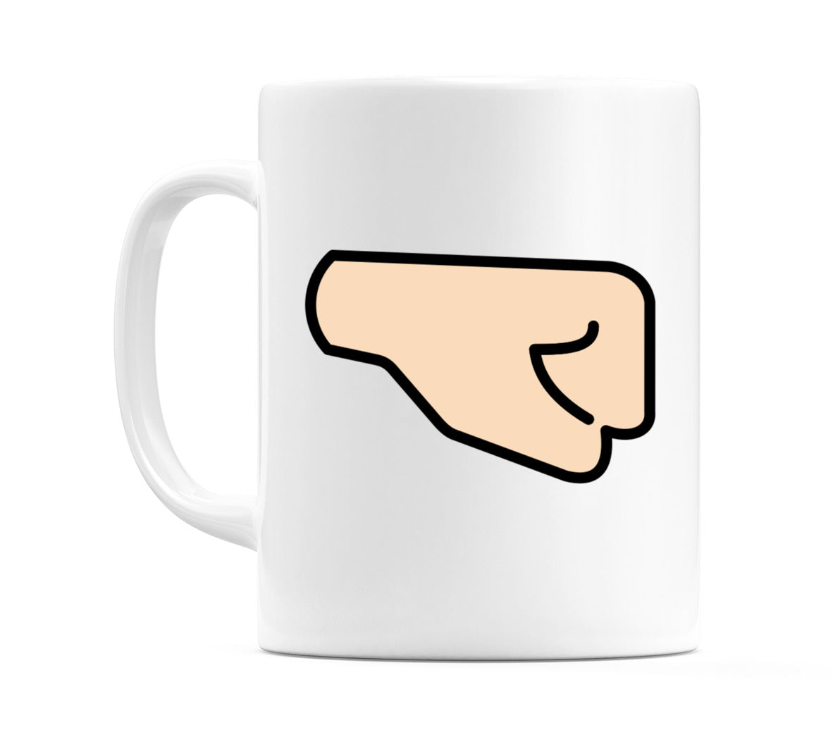 Right-Facing Fist: Light Skin Tone Emoji Mug
