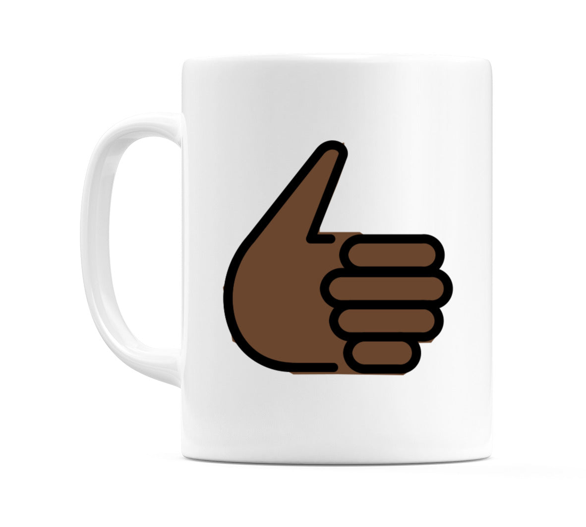 Thumbs Up: Dark Skin Tone Emoji Mug