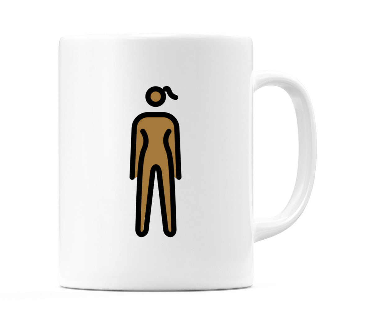 Female Standing: Medium-Dark Skin Tone Emoji Mug