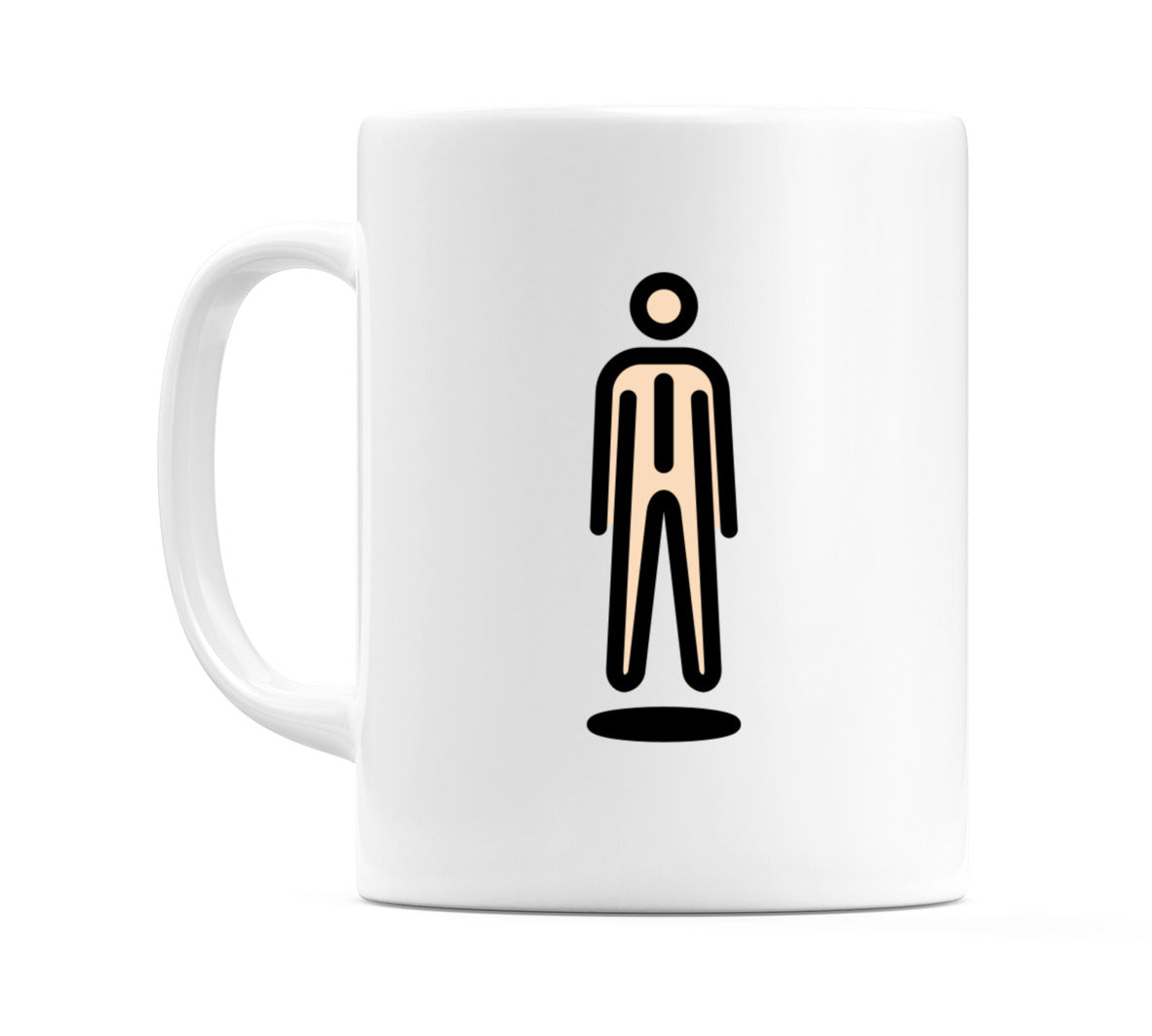 Male In Suit Levitating: Light Skin Tone Emoji Mug