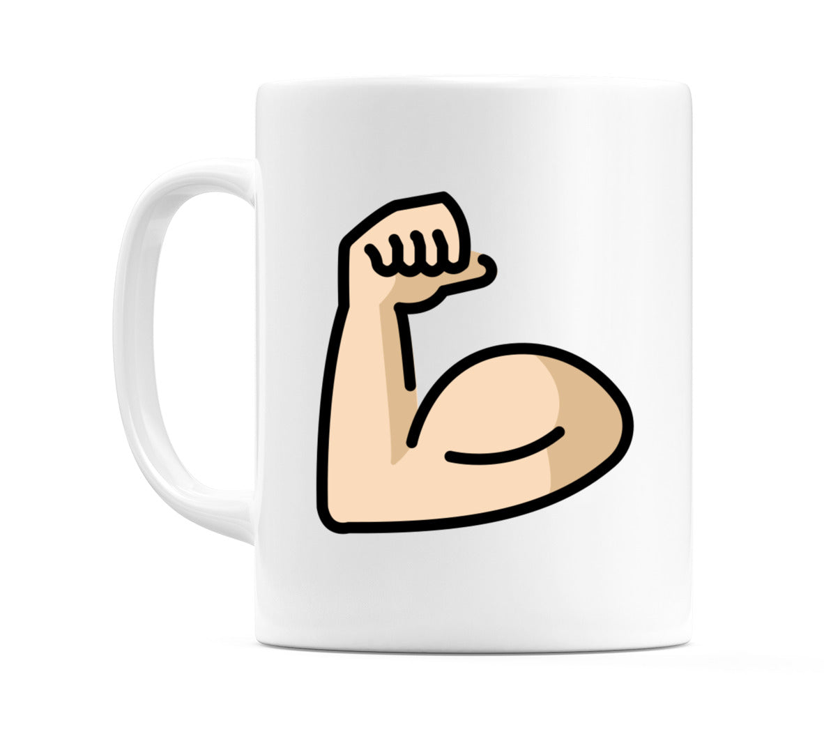 Flexed Biceps: Light Skin Tone Emoji Mug