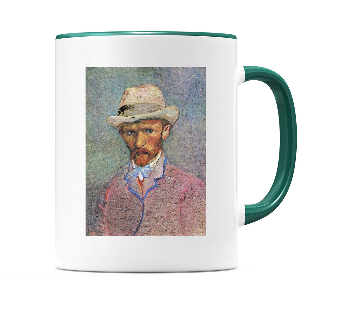 Self Portrait with a Gray Straw Hat (1887) Mug