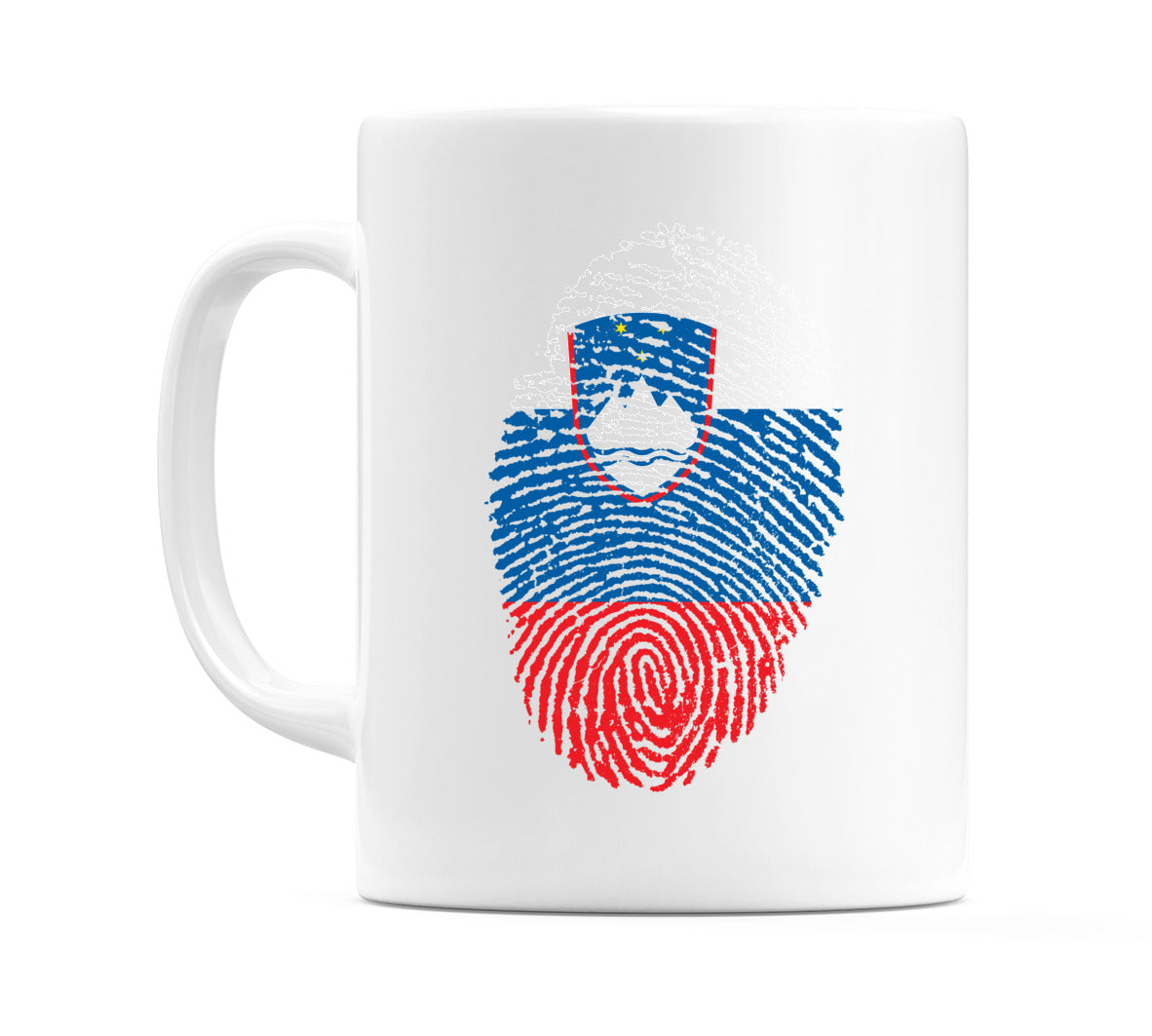 Slovenia Finger Print Flag Mug