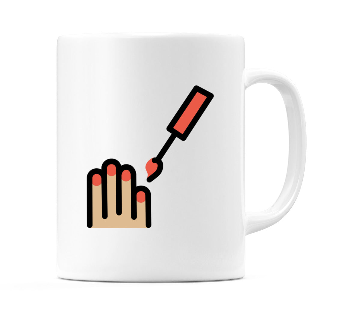 Nail Polish: Medium-Light Skin Tone Emoji Mug