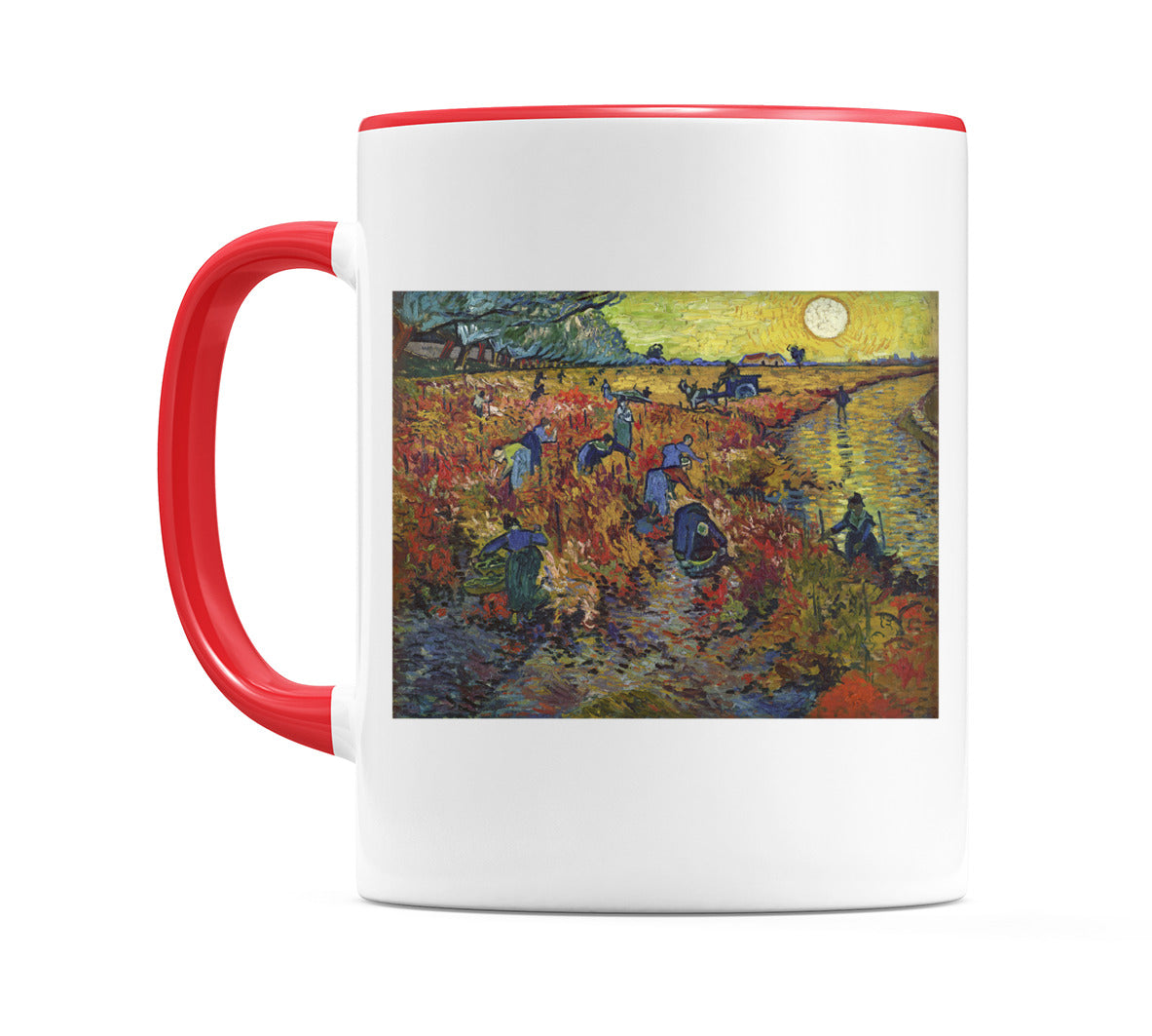 The Red Vineyard (1888) Mug