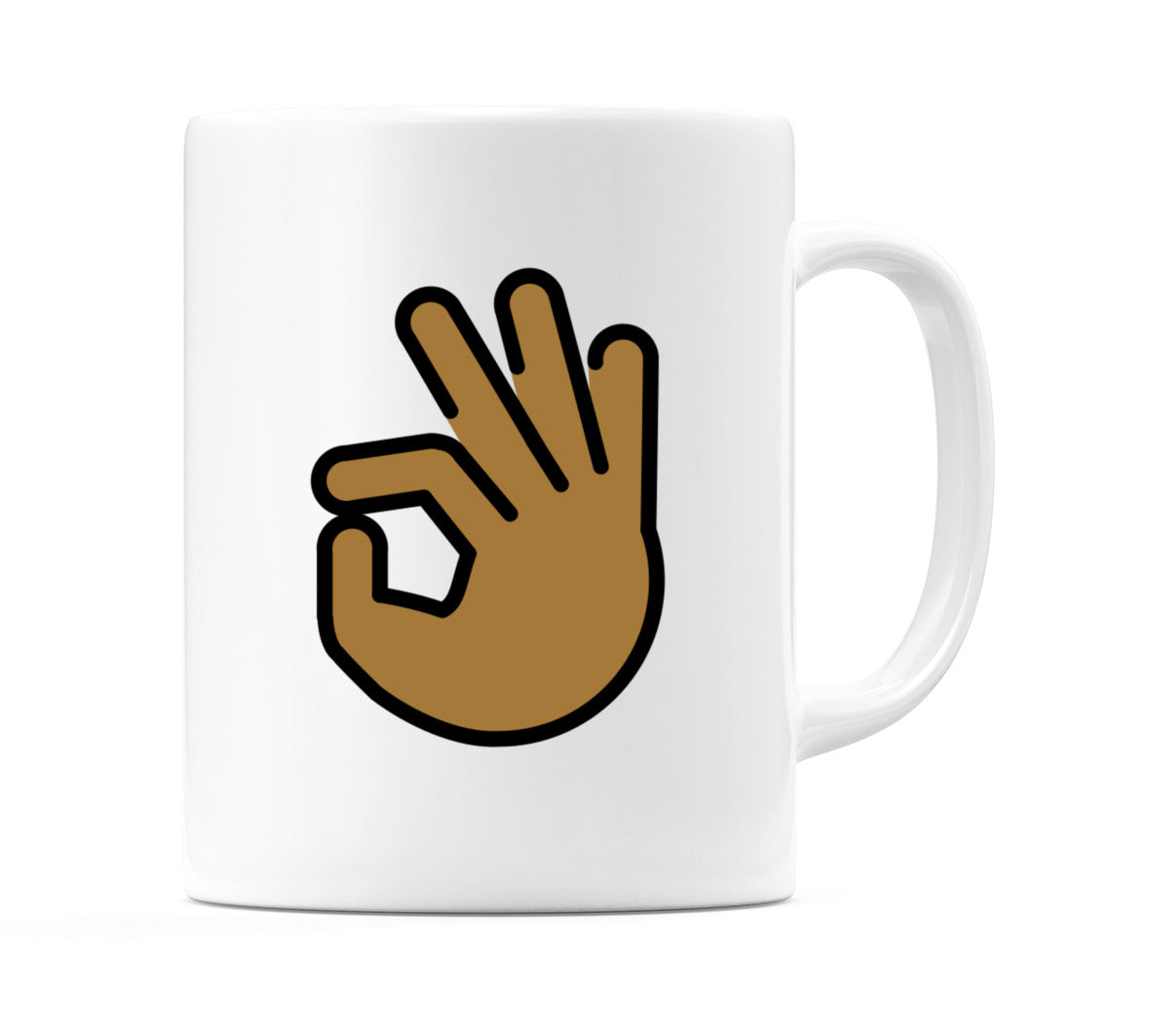 Ok Hand: Medium-Dark Skin Tone Emoji Mug