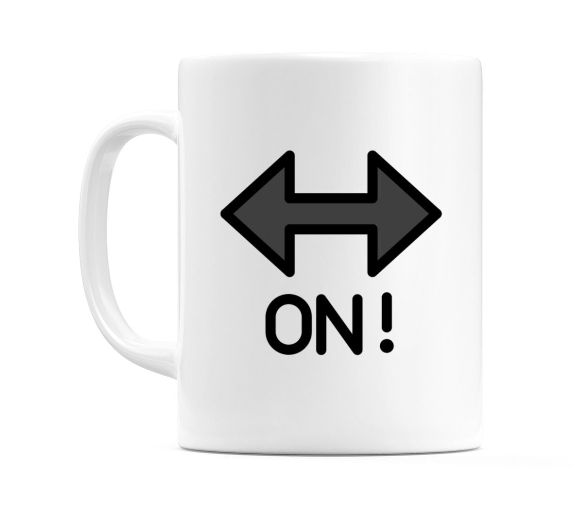 On! Arrow Emoji Mug