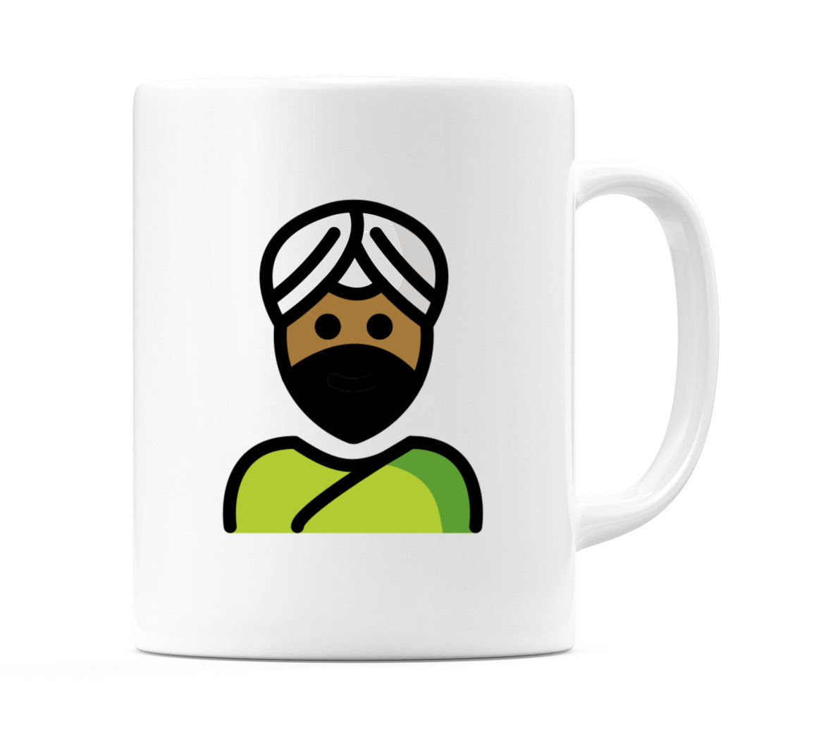 Male Wearing Turban: Medium-Dark Skin Tone Emoji Mug