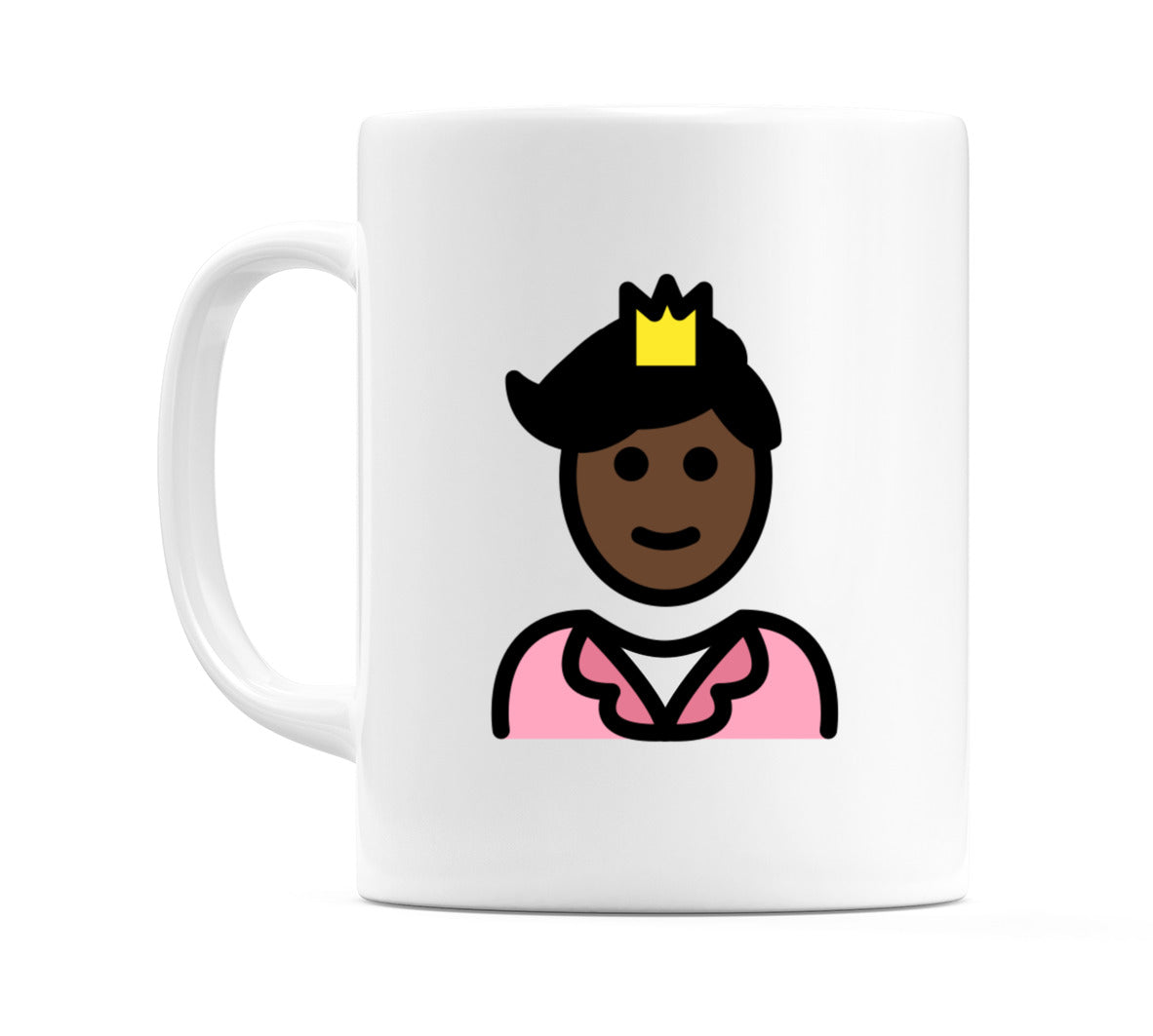 Prince: Dark Skin Tone Emoji Mug
