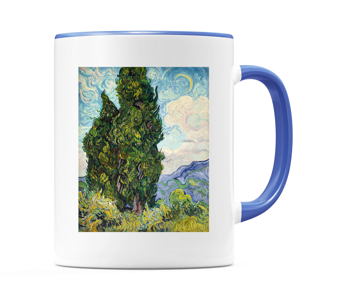 Vincent van Gogh Cypresses (1889) Mug