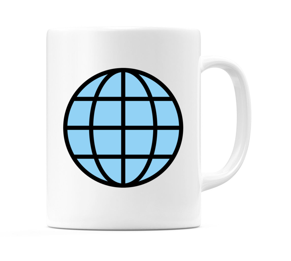 Globe With Meridians Emoji Mug