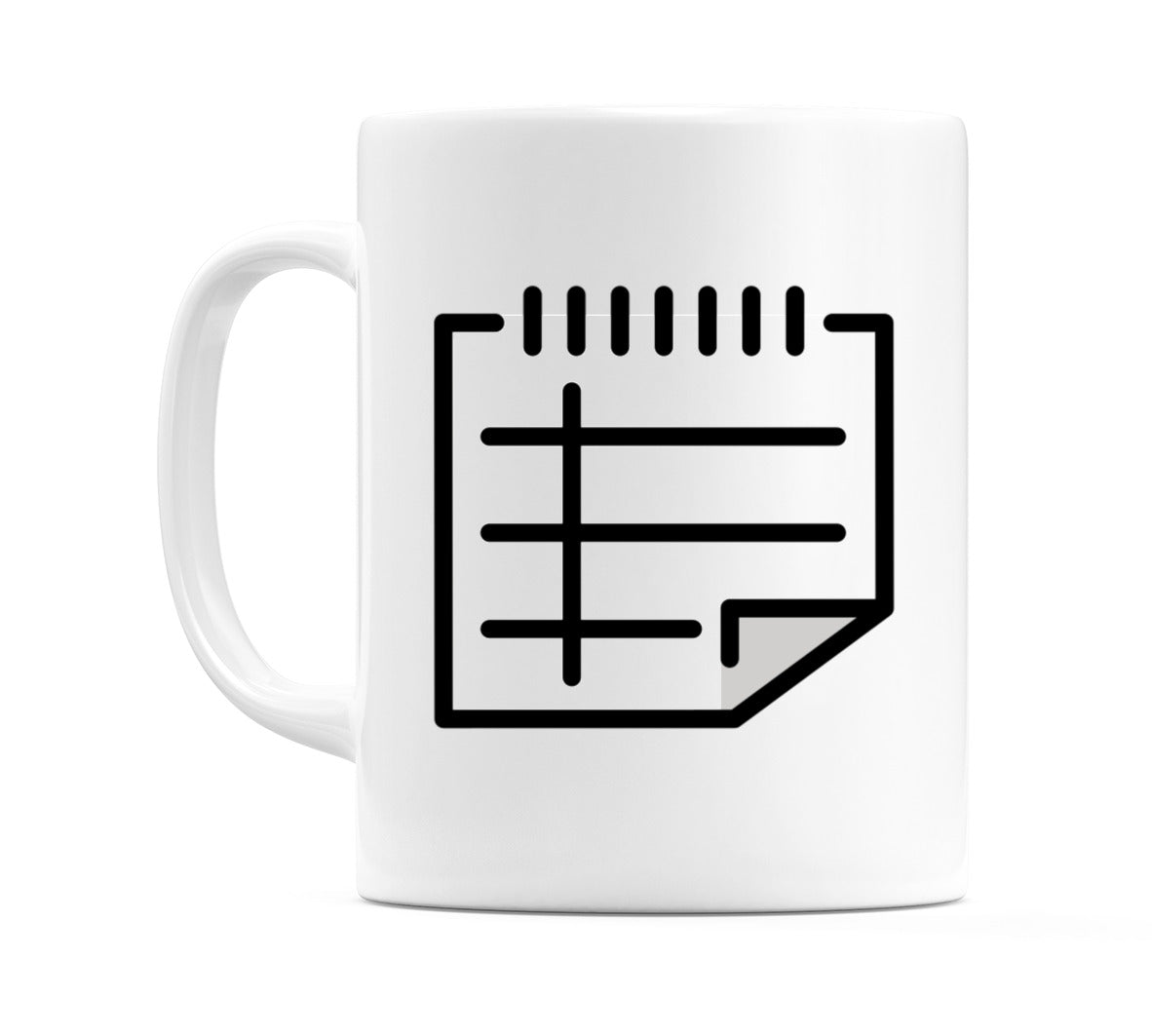 Spiral Notepad Emoji Mug