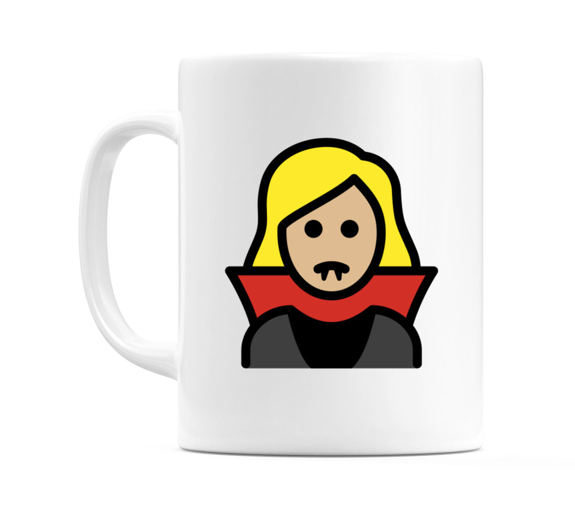 Female Vampire: Medium-Light Skin Tone Emoji Mug