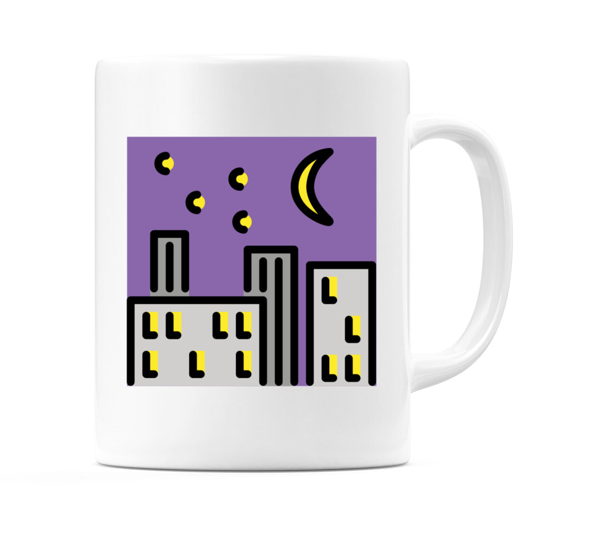Night With Stars Emoji Mug