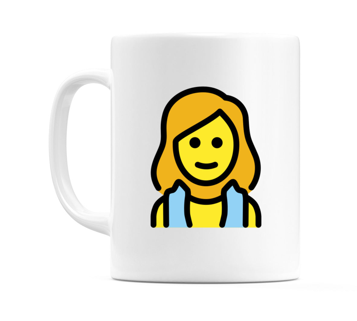 Female In Steamy Room Emoji Mug