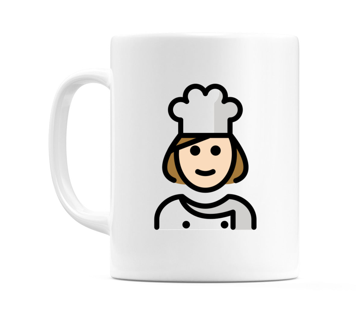 Female Cook: Light Skin Tone Emoji Mug