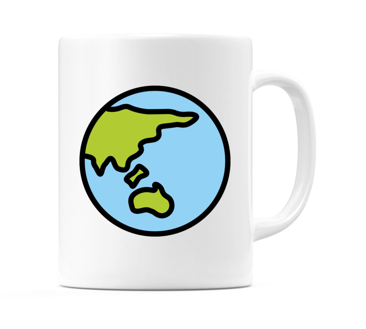 Globe Showing Asia-Australia Emoji Mug