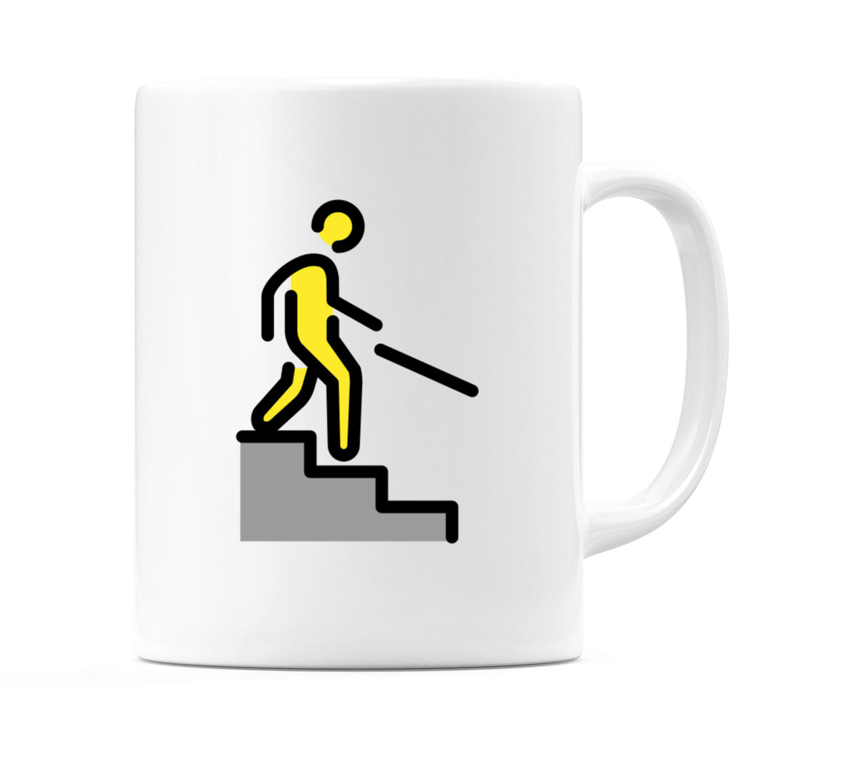 Evacuate Downstairs Emoji Mug