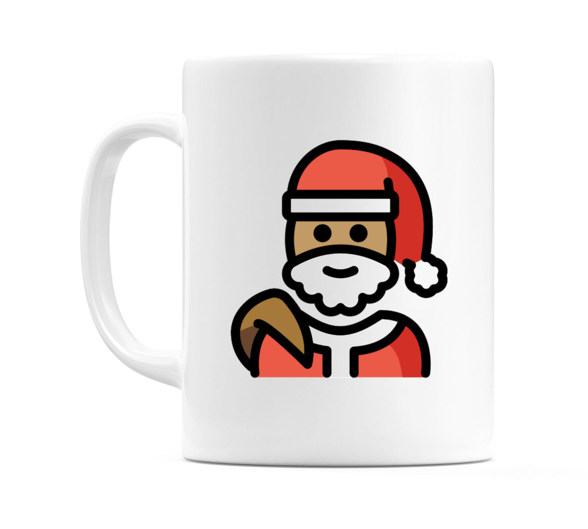 Santa Claus: Medium Skin Tone Emoji Mug