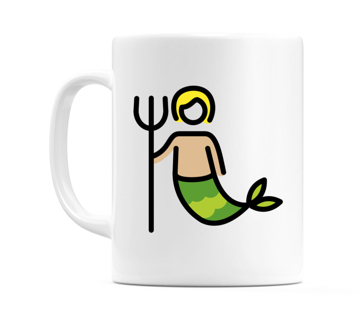 Merperson: Medium-Light Skin Tone Emoji Mug