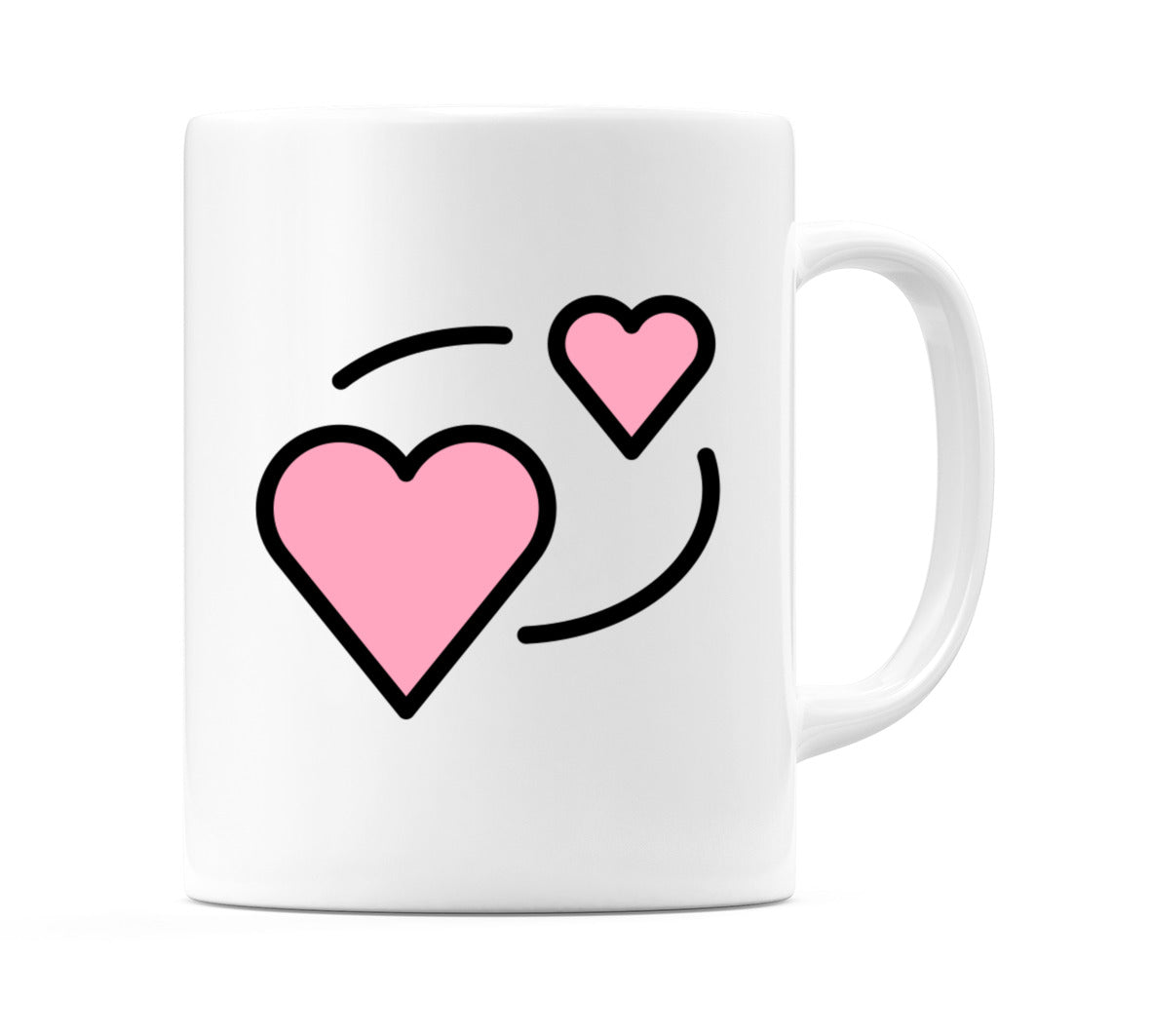 Revolving Hearts Emoji Mug