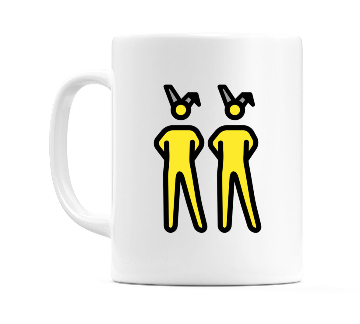 Males With Bunny Ears Emoji Mug