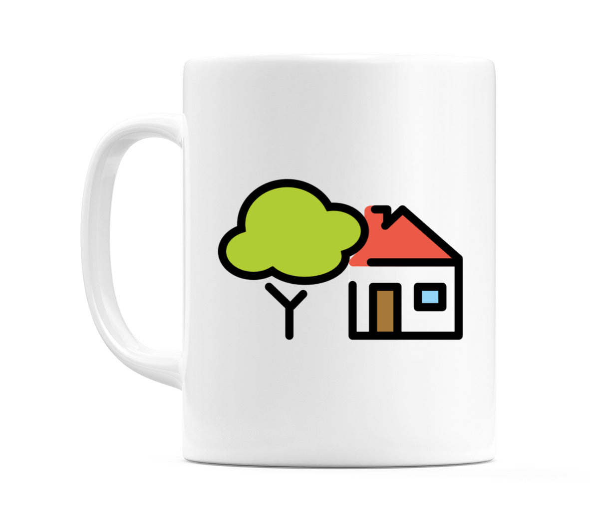 House With Garden Emoji Mug