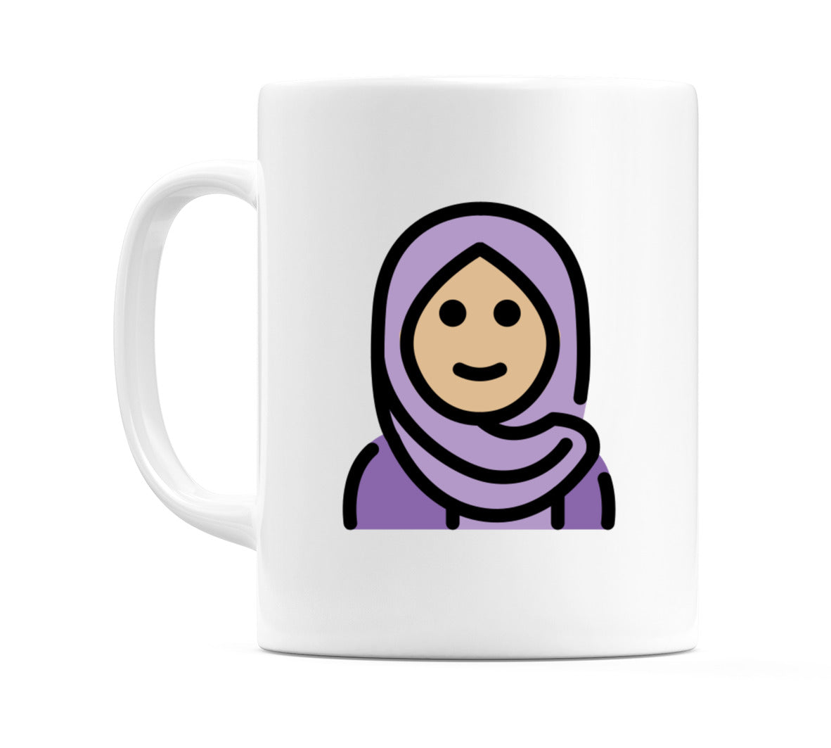 Female With Headscarf: Medium-Light Skin Tone Emoji Mug
