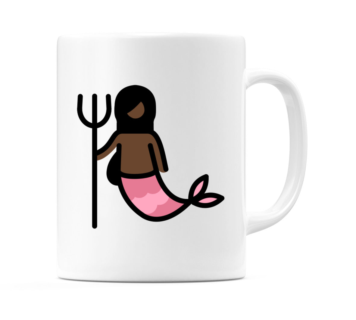 Mermaid: Dark Skin Tone Emoji Mug