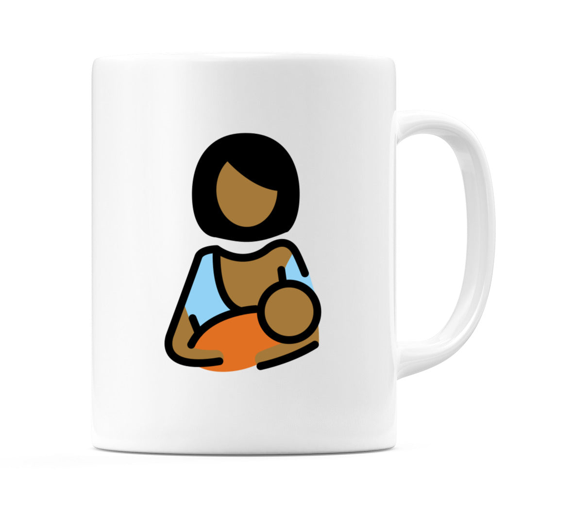 Breast-Feeding: Medium-Dark Skin Tone Emoji Mug