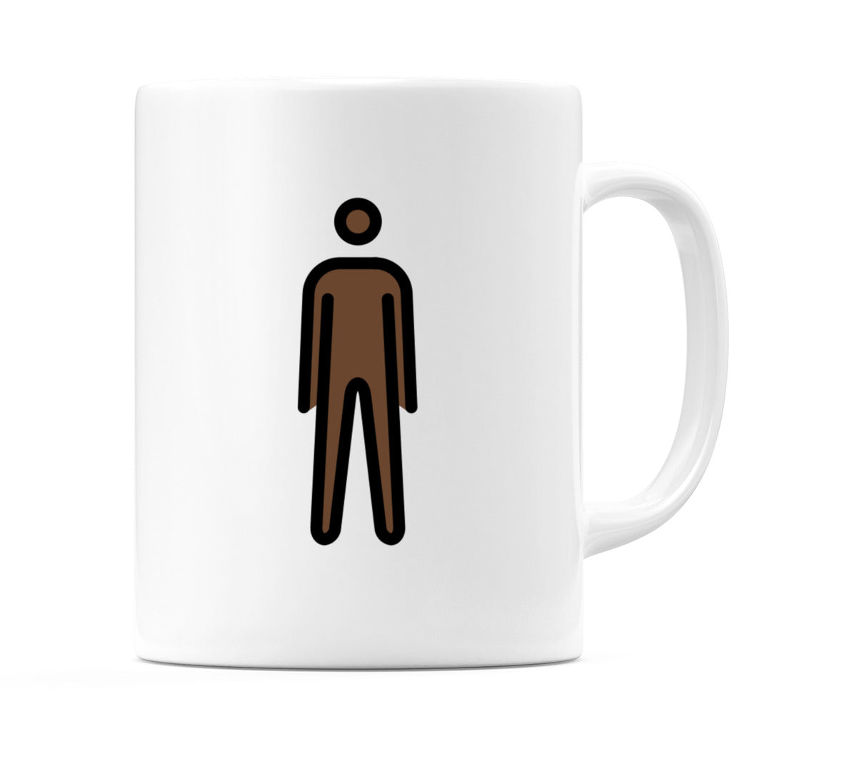 Person Standing: Dark Skin Tone Emoji Mug