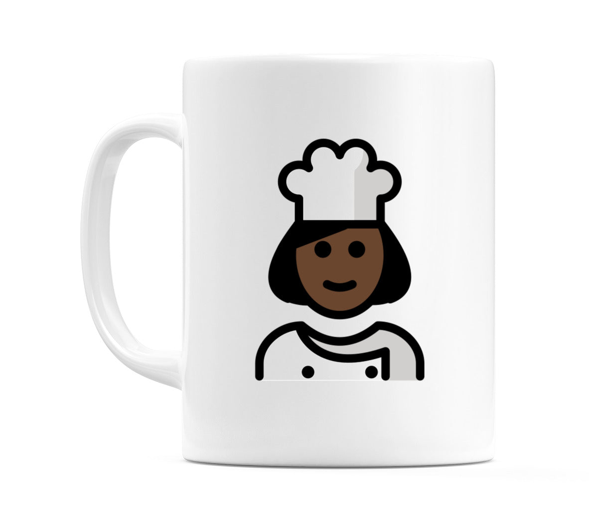 Female Cook: Dark Skin Tone Emoji Mug