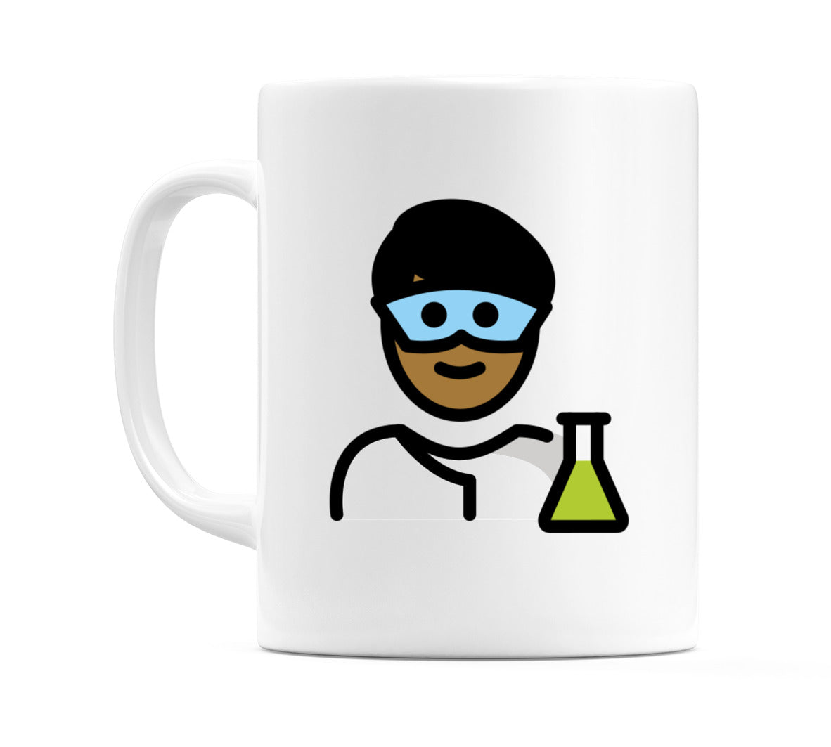 Male Scientist: Medium-Dark Skin Tone Emoji Mug