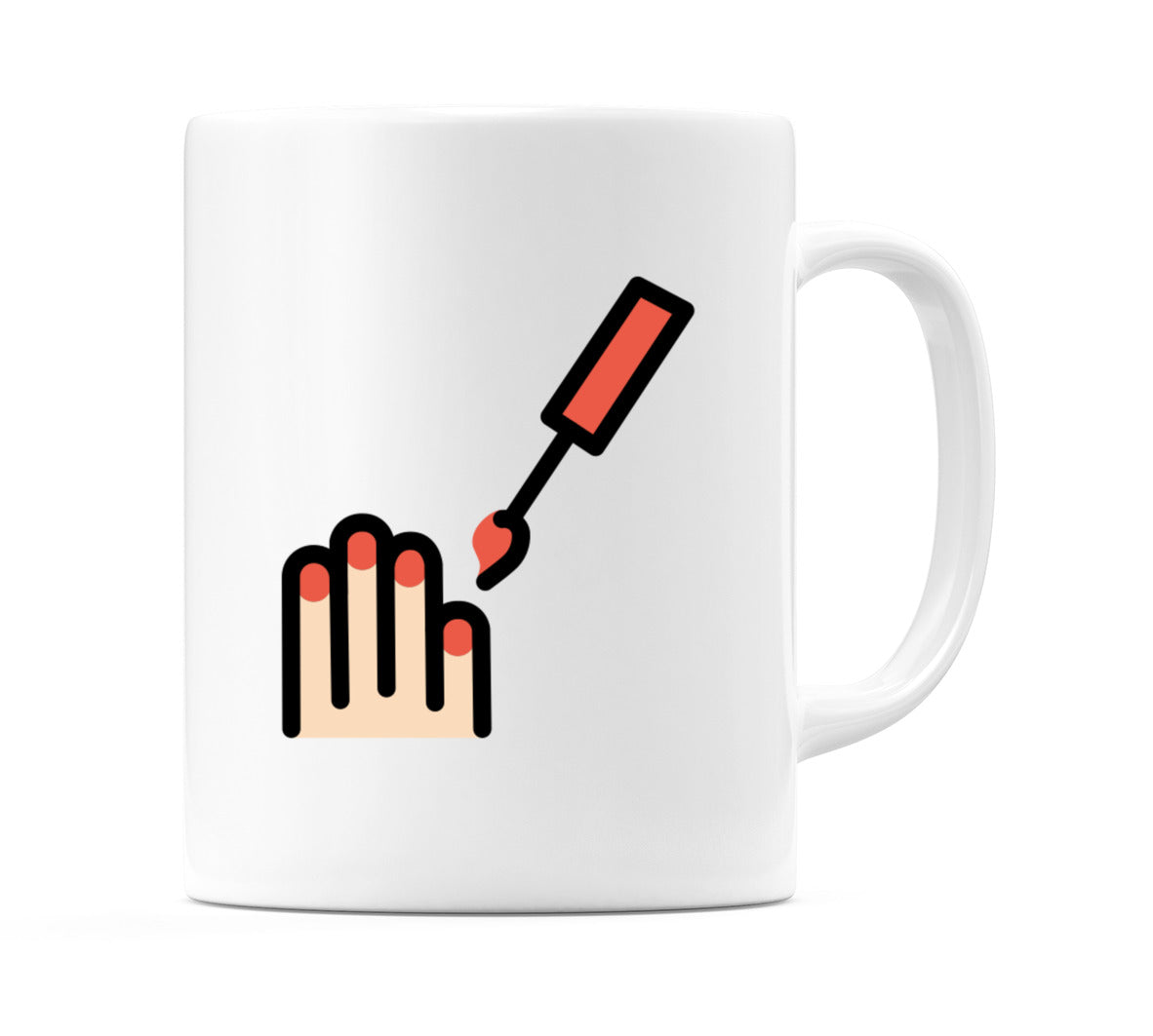 Nail Polish: Light Skin Tone Emoji Mug
