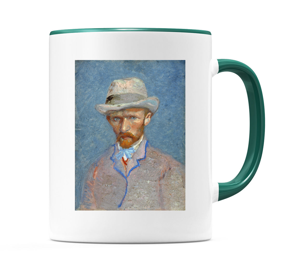 Self Portrait with a Gray Straw Hat (1887) Mug