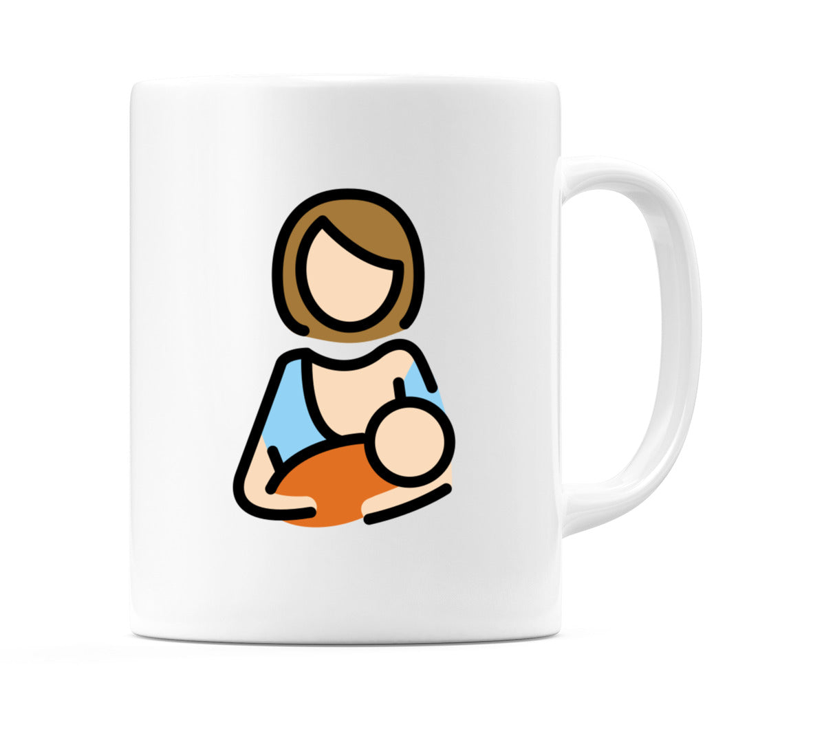 Breast-Feeding: Light Skin Tone Emoji Mug