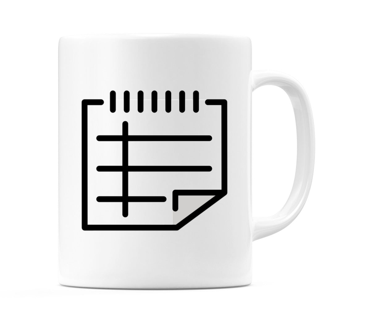 Spiral Notepad Emoji Mug